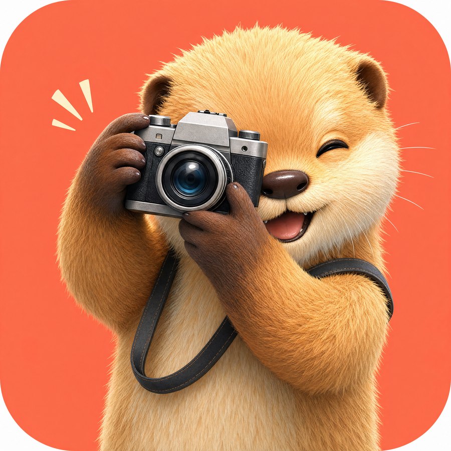 Shutter Otter app icon showing an otter holding a camera